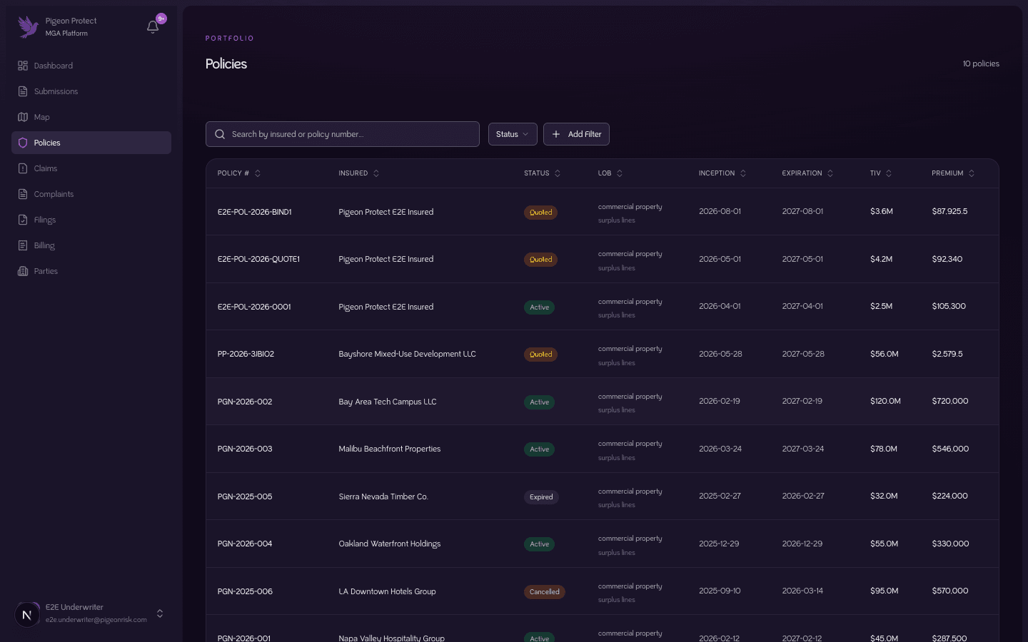 Bind — platform screenshot